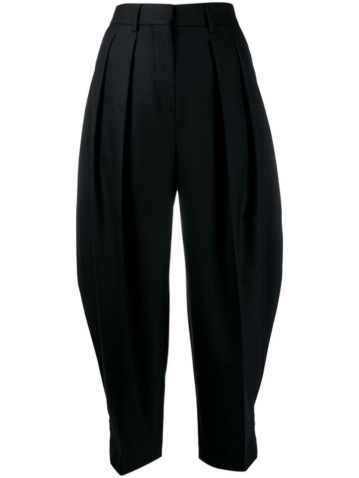 See By Chloé Curved Pleated Trousers - Black