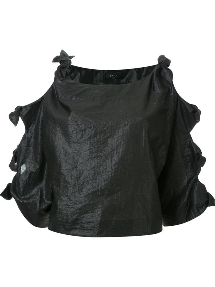 G.v.g.v. Glossy Knot Detail Blouse