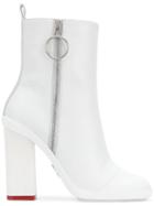 Off-white Side-zip Heeled Boots