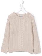 Knot 'braid' Sweater, Girl's, Size: 8 Yrs, Nude/neutrals