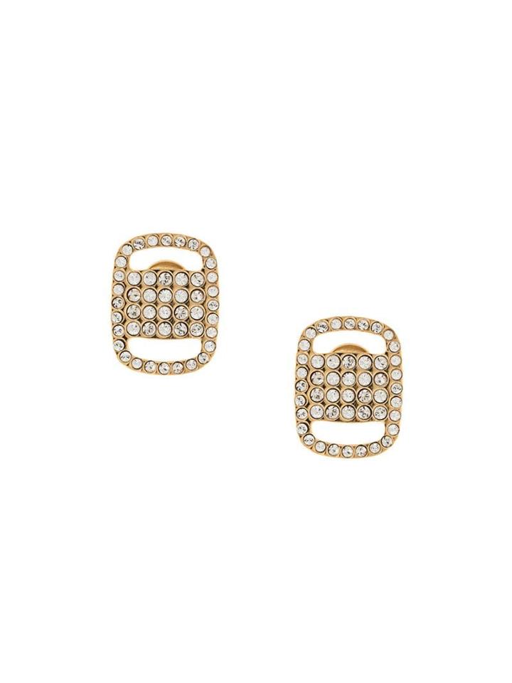 Salvatore Ferragamo Vara Plate Earrings - Gold