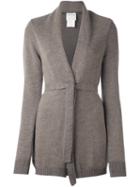 Stephan Schneider Belted Cardigan, Women's, Size: Large, Nude/neutrals, Wool/alpaca