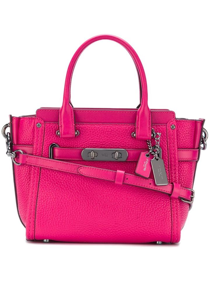 Coach 'sawgger 21' Tote, Women's, Pink/purple