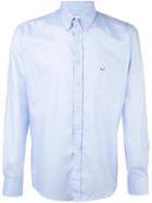 Etro Plain Shirt, Men's, Size: 45, Blue, Cotton
