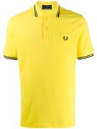Fred Perry Logo Piqué Polo Shirt - Yellow