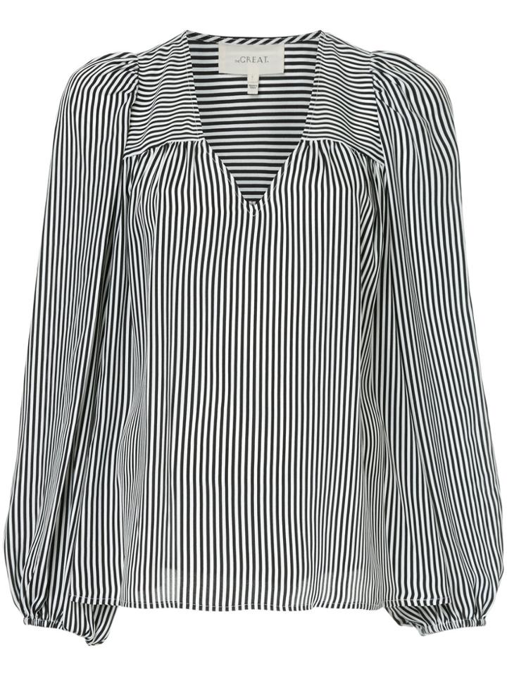 The Great Billow V-neck Blouse - Black