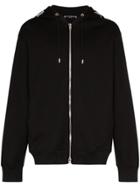 Mastermind Japan Zip-up Sequin Hoodie - Black