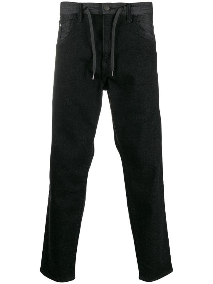 Fumito Ganryu Drawstring Waisted Jeans - Black