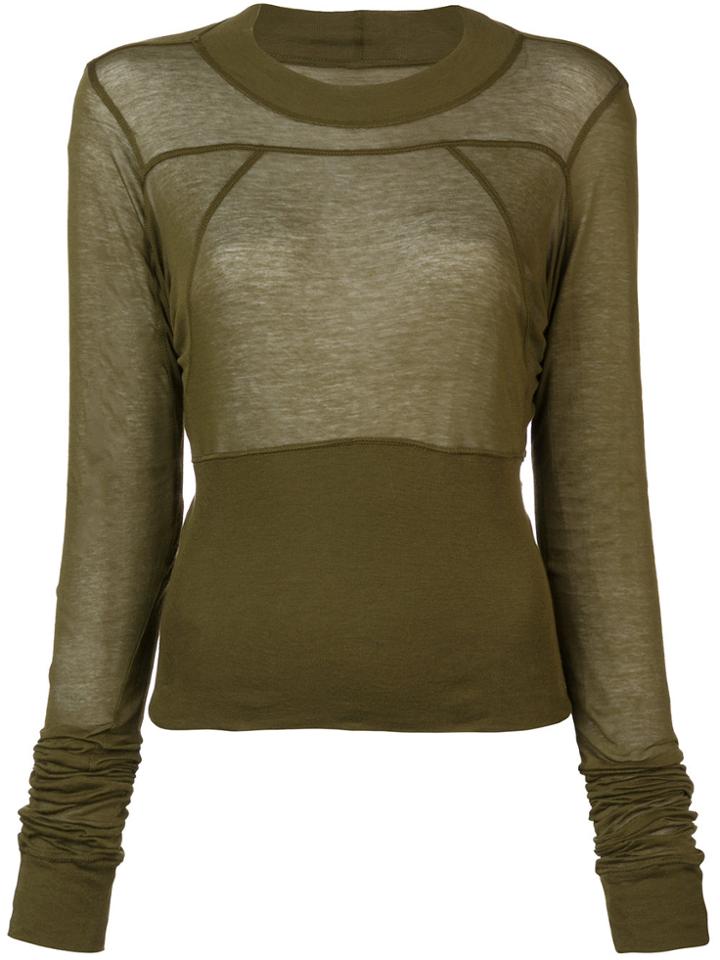 Rick Owens Cropped Plinth Blouse - Unavailable