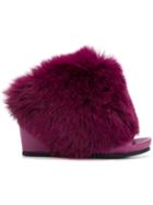 Peter Non Wedge Mules - Pink & Purple