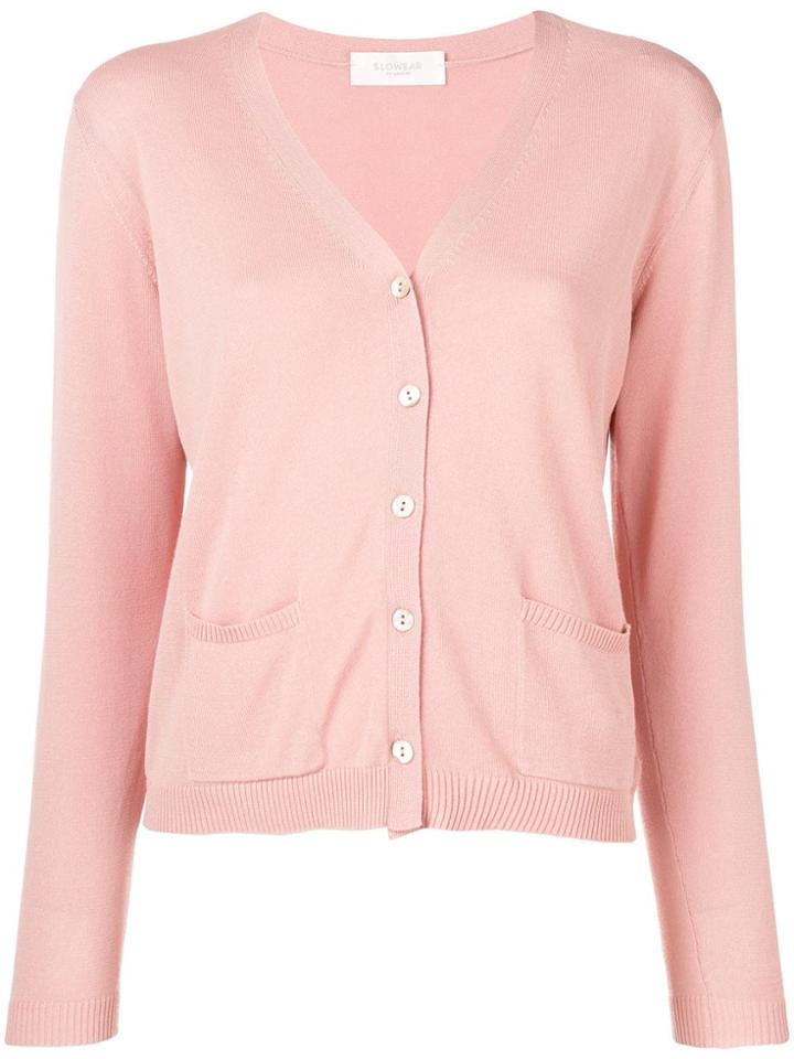 Zanone Classic Cardigan - Pink