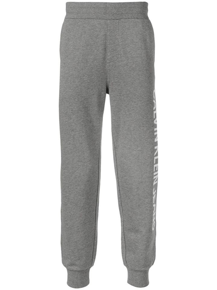 Calvin Klein Jeans Side Logo Track Pants - Grey