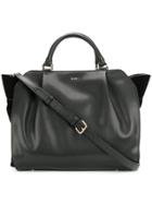 Dkny Slouched Cross-body Tote - Black