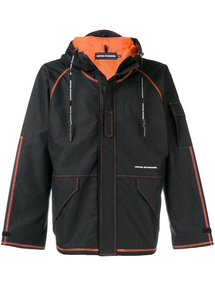 United Standard Oversized Hooded Jacket - Black