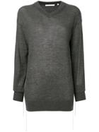 Helmut Lang Cashmere Long-sleeve V-neck - Grey