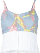 Julien David Pleated Bustier Top