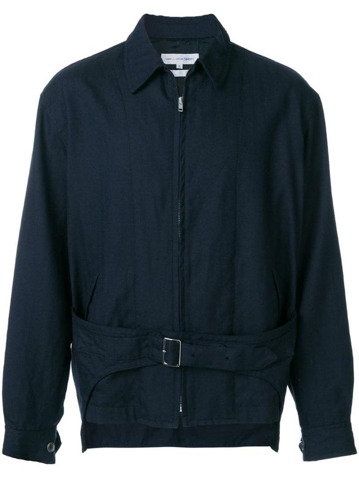 Comme Des Garçons Pre-owned Shirt Buckle Strap Jacket - Blue