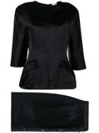 William Vintage 1988 Skirt & Blouse Ensemble - Black