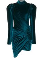 Alexandre Vauthier Puffed Sleeve Dress - Blue