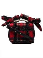 Simone Rocha Tartan Shoulder Bag - Red