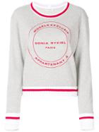 Sonia Rykiel Logo Print Sweatshirt - Grey