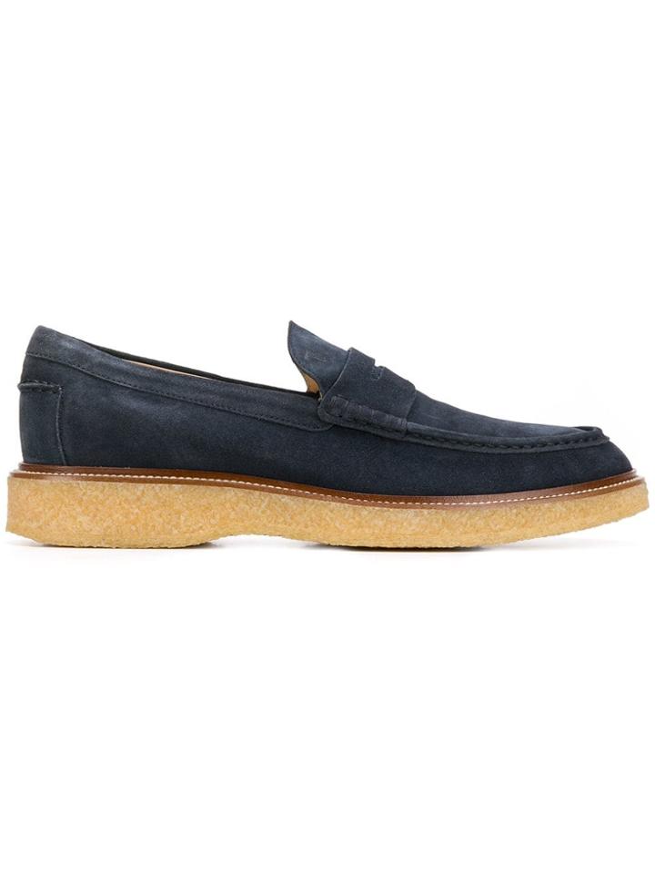 Tod's Suede Loafers - Blue