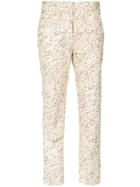 Andrea Marques Printed Skinny Trousers - Nude & Neutrals