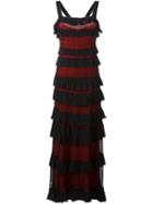 Isabel Marant Lace Layered Maxi Dress, Women's, Size: 38, Black, Polyamide/spandex/elastane/silk