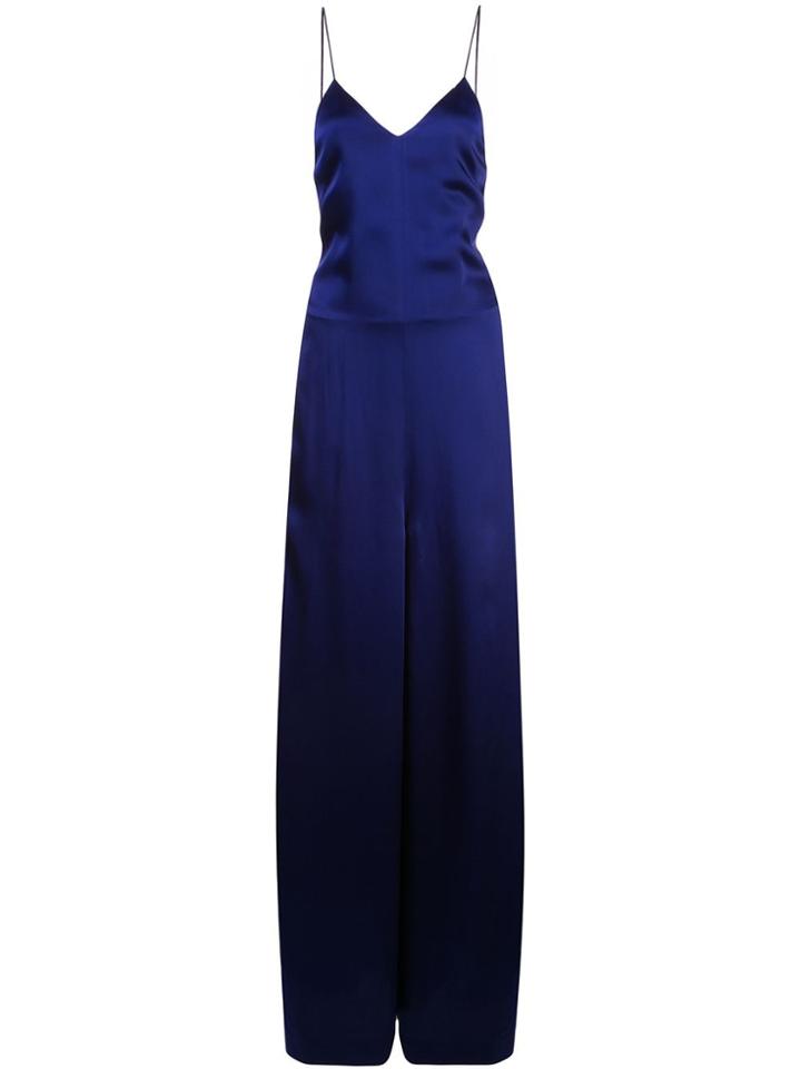Rosetta Getty Flared Camisole Jumpsuit - Blue