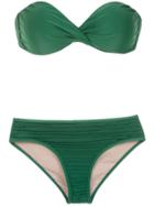 Adriana Degreas Sleeveless Bikini Set - Green