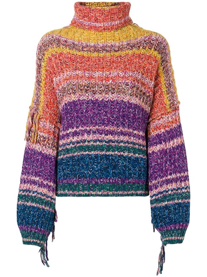 Maison Flaneur Oversized Knitted Jumper - Purple