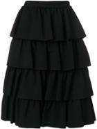 Simone Rocha Layered A-line Skirt - Black