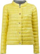 Herno High Neck Down Jacket, Women's, Size: 42, Yellow/orange, Feather Down/polyamide