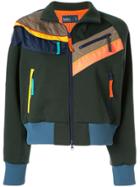 Kolor Appliqué Detail Bomber Jacket - Green