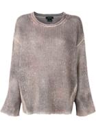 Avant Toi - Loose Fit Top - Women - Silk/cashmere/merino - Xs, Pink/purple, Silk/cashmere/merino