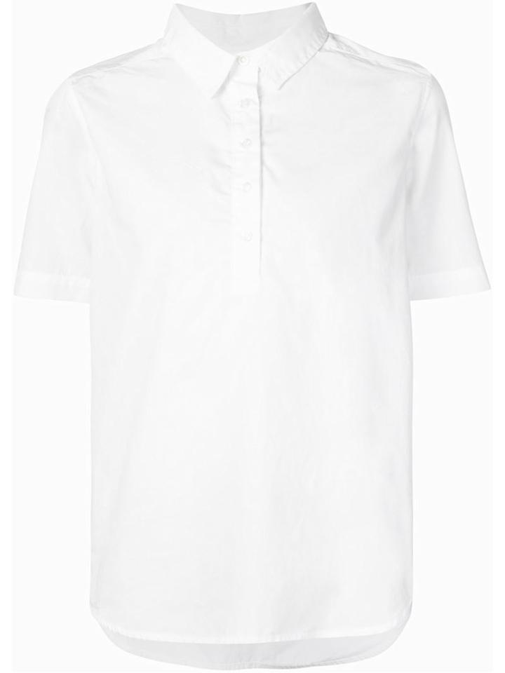321 Short Sleeve Shirt, Women's, Size: L, White, Cotton