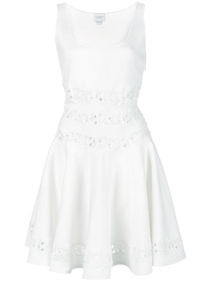 Giambattista Valli Perforated Detail Dress - Neutrals
