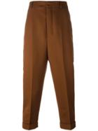 Ami Alexandre Mattiussi Oversized Carrot Fit Trousers - Brown