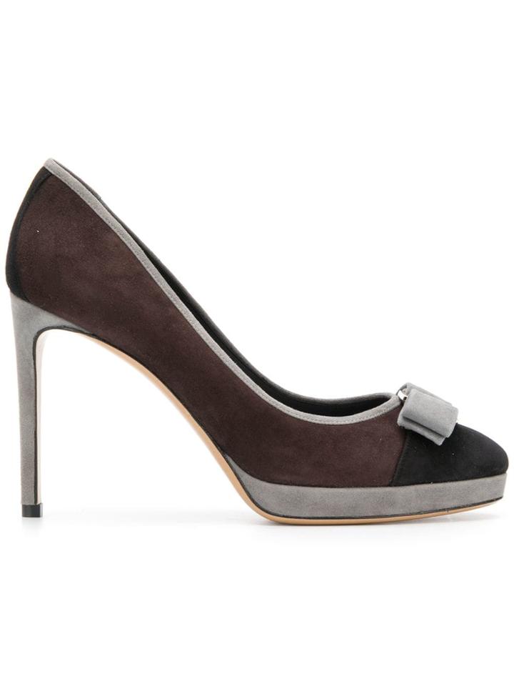 Salvatore Ferragamo Bow Pumps - Brown