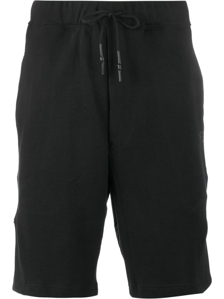 Y-3 Logo Jersey Shorts - Black