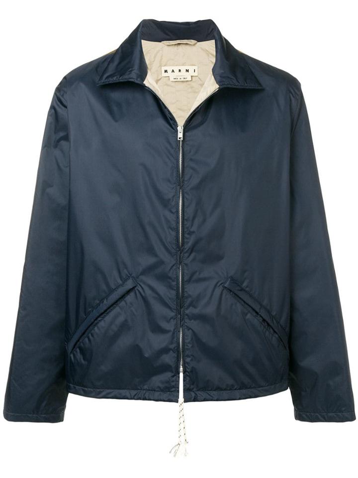 Marni Lightweight Contrasting Back Jacket - Blue