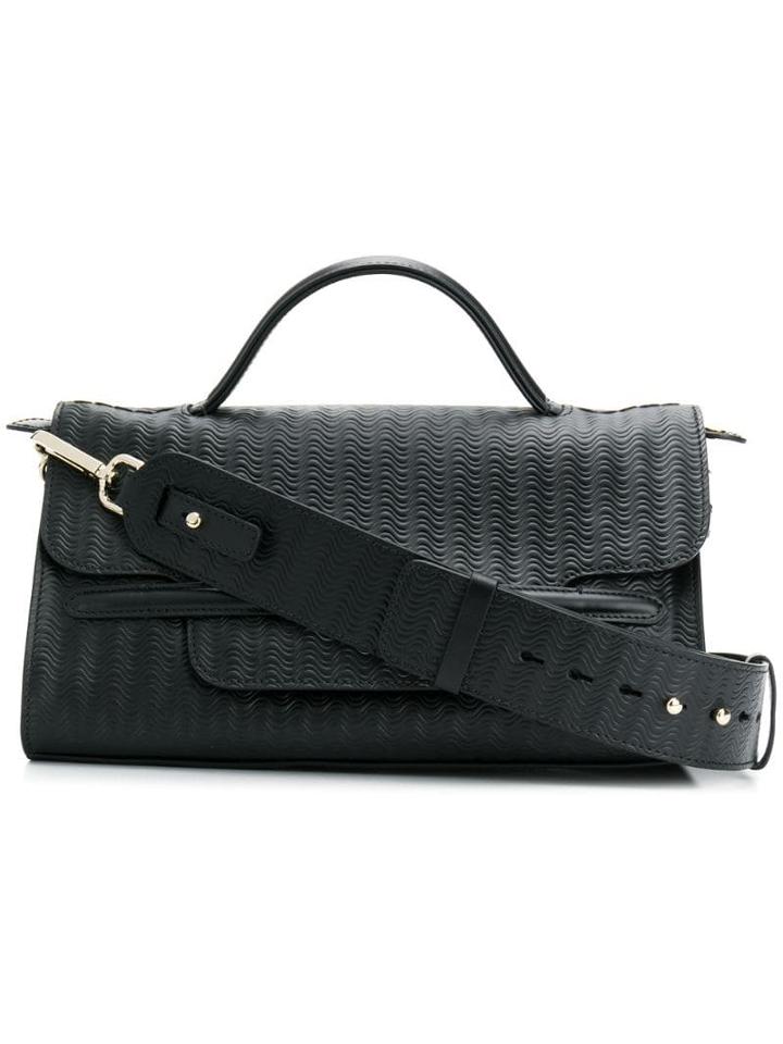 Zanellato Nina Woven Textured Bag - Black
