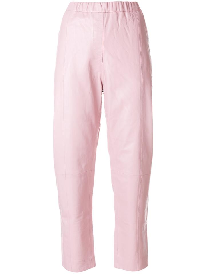 Frenken Mick Cropped Trousers - Pink & Purple