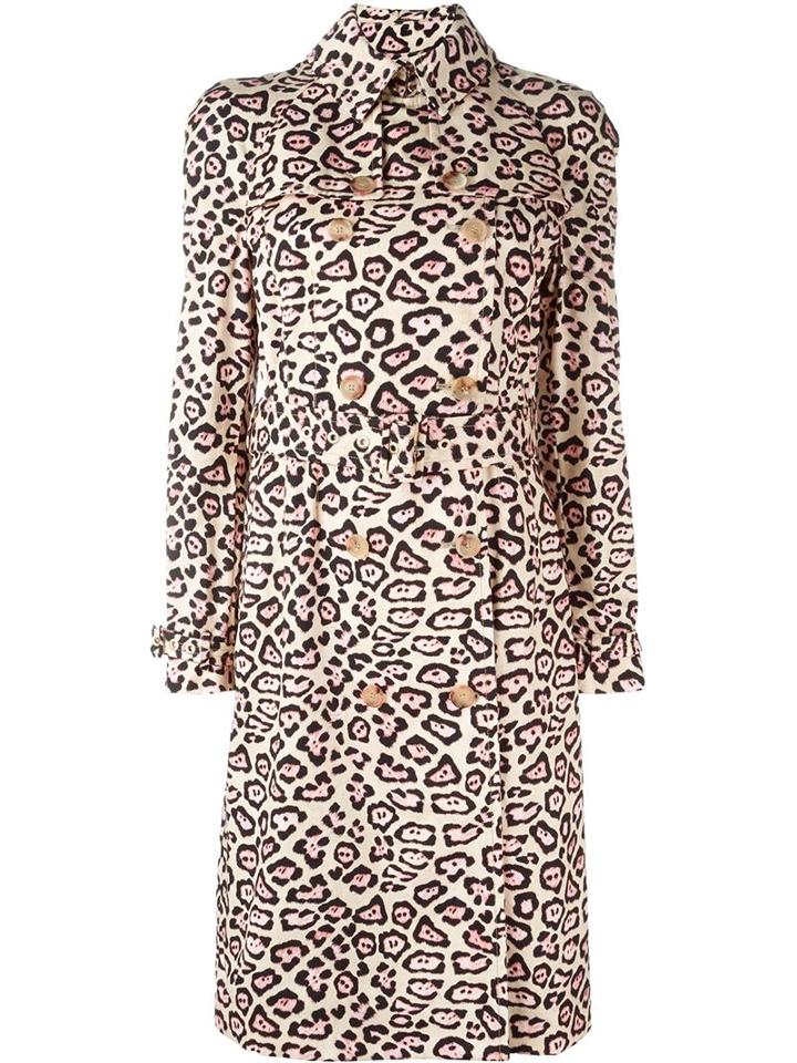 Givenchy Leopard Print Trench Coat
