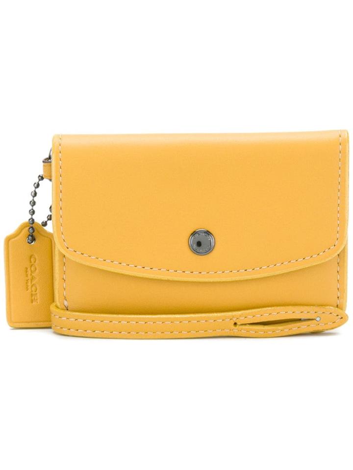 Coach Card Pouch - Yellow & Orange