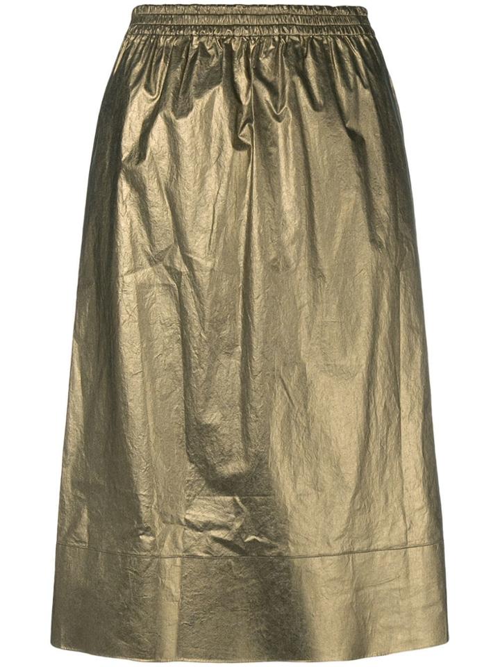 Ports 1961 Metallic Flared Skirt