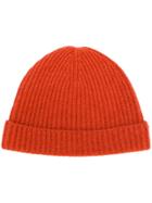 N.peal Ribbed Beaie - Yellow & Orange