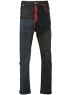 Rick Owens Drkshdw Patchwork Slim-fit Jeans - Blue