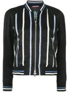 Guild Prime Striped Bomber Jacket - Black