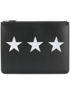 Givenchy Large Star Print Pouch - Black